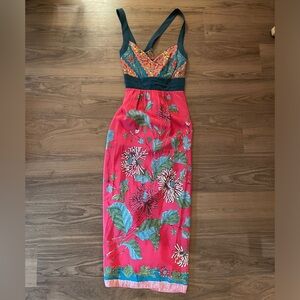 Silk Floral Maxi Dress